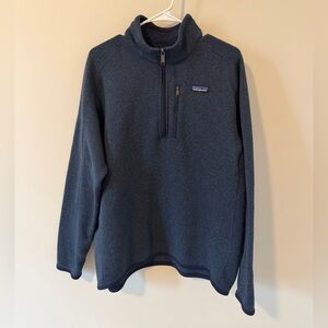 Patagonia Men’s Better Sweater 1/4 Zip Size Large Navy Blue